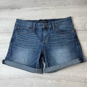 Lucky Brand Mid Rise Denim Roll Up Shorts Size 25
